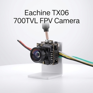 Caméra FPV <span class=keywords><strong>Eachine</strong></span> TX06 700TVL AIO 5.8G 40CH 25mW avec émetteur, champ de vision de 130 degrés, antenne audio intelligente en laiton, mini drone RC - Product Image 1