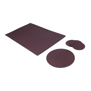 Large Office Organizer 5-Piece Leather Desk <b>Pad</b> Set with Desk Mat Mouse <b>Pad</b> and Coaster Essential Accessories - Product Image 4