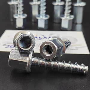 MALAXY Viti per Calcestruzzo Personalizzate su Richiesta in Acciaio al Carbonio Zincato Blu, Ancoraggi Autofilettanti per Ingegneria Edile - Product Image 3