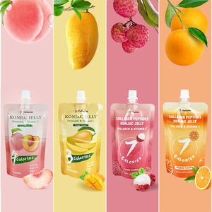 Trái cây ngon trái cây Konjac thạch hút trái cây shirataki thạch Halal giảm béo Hương vị đào Konjac uống thạch - Product Image 5