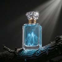 Moderna Botella de Perfume Portátil Octogonal de 30ml 50ml 100ml, Botella de Perfume en Aerosol de Color, Diseño Compacto y Elegante con Tapa
