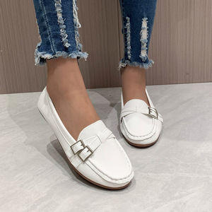 Chaussures plates décontractées à enfiler pour femmes, grande taille, semelle souple, style infirmière, nouvelle collection printemps, chaussures de travail confortables - Product Image 4