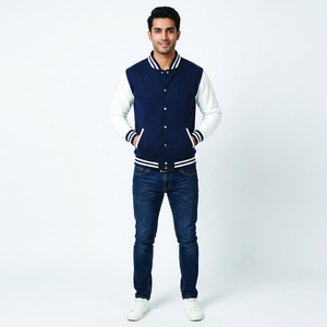 Chaqueta Varsity para Hombre de Alta Calidad Directo de Fábrica, Chaqueta Deportiva de Tela Premium con Espíritu de Equipo - Product Image 1
