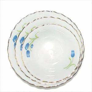 Platos y Vajilla <span class=keywords><strong>de</strong></span> Porcelana HARVIT Baratos <span class=keywords><strong>de</strong></span> Fábrica con Borde Tallado y Diseño Floral, con Borde Plateado, para Sopa, Postre y Fiestas - Product Image 6