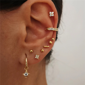 ROXI S925 Boucles d'oreilles clous en argent sterling, motif libellule bambou, style mode forêt, petites et fraîches - Product Image 4
