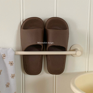 XIXITIAO Pantoufles en gaufre minimalistes <span class=keywords><strong>pour</strong></span> <span class=keywords><strong>couple</strong></span>, sandales EVA antidérapantes et anti-odeurs, chaussures <span class=keywords><strong>d</strong></span>'intérieur respirantes <span class=keywords><strong>pour</strong></span> hommes et femmes - Product Image 5