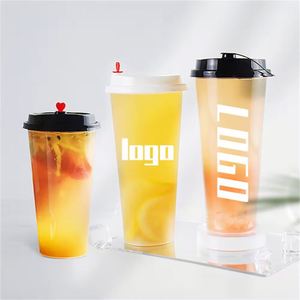 Vasos Desechables Ecológicos de Plástico PP con Logotipo Personalizado, Acabado Transparente Esmerilado para Bebidas Frías y Calientes - Jugo, Smoothie, Limonada, Yogur - Product Image 3