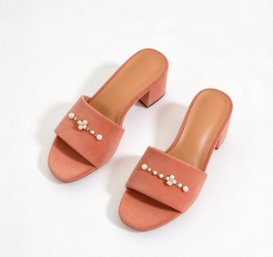Escarpins en daim à talon carré et bride à boucle pour femme, à bout carré, toutes saisons, chaussures quotidiennes, approvisionnement en gros, contactez le fournisseur pour une devis. - Product Image 4