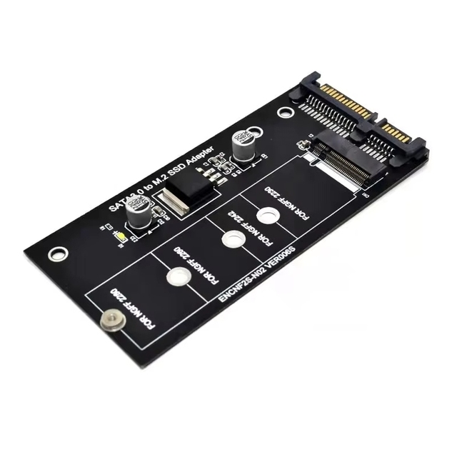 ZYSY Adapter SSD M2 M.2 B Key to SATA Riser NGFF 22Pin 2.5" 3 Converter Expansion Card For 2230-2280 Add On