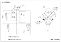 Codeur rotatif incrémental photoélectrique JevoSense JSG3806 100/200/600/1000/1024PPR mesure la vitesse de rotation, l'angle et l'accélération