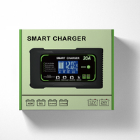Chargeur de batterie intelligent SUYEEGO P20 20A 12V/24V pour voiture, moto, auto, réparation de batteries au plomb-acide, AGM, lithium, LiFePO4