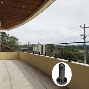Robinet en acier inoxydable Duplex de haute qualité direct d'usine <span class=keywords><strong>pour</strong></span> balustrade sans cadre balustrade main courante clôture de <span class=keywords><strong>piscine</strong></span> <span class=keywords><strong>escalier</strong></span> extérieur - Product Image 3