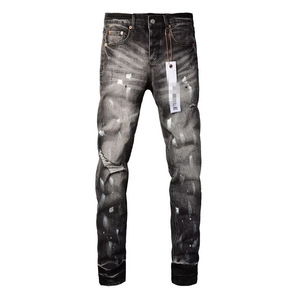 <span class=keywords><strong>Jeans</strong></span> da <span class=keywords><strong>Uomo</strong></span> Slim Fit <span class=keywords><strong>Elasticizzati</strong></span> Stonewashed Traspiranti Lavabili Stile High Street Streetwear con Ricamo a Toppa Solido Hip Hop Utility - Product Image 2