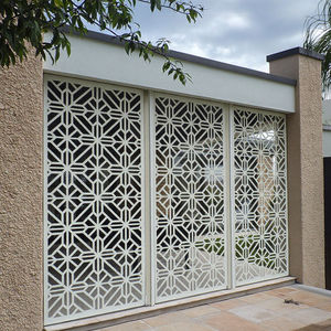 Écran de confidentialité modulaire pour patio découpé au laser, panneau de clôture en métal, ensemble d'écran de <span class=keywords><strong>jardin</strong></span> décoratif mobile avec support - Product Image 2