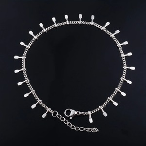 Bracelet tendance en acier inoxydable à maillons pour femmes, bracelet de cheville pour filles, accessoires de fabrication de bijoux DIY - Product Image 2