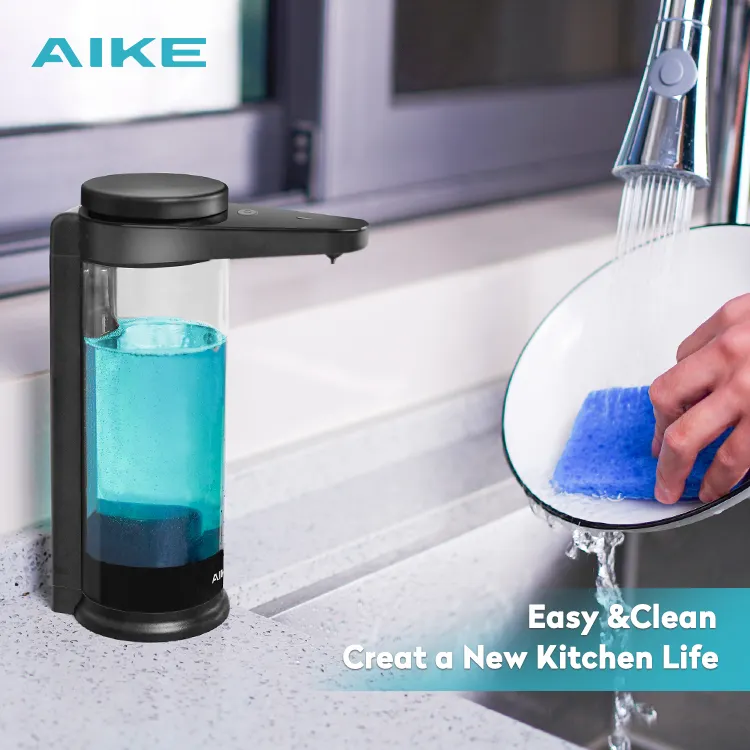 Electric Rechargeable Touchless Infrared Sensor Automatic Liquid Soap Dispensers AK1335 For Kids Adult Kitchen