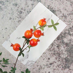 Chất Lượng Cao Nhân Tạo Lựu Balausta Cho Đám Cưới Trái Cây Trang Trí Hoa Sắp Xếp Cho Phòng Khách - Product Image 3