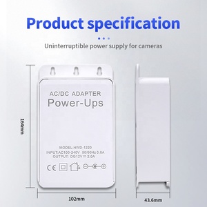 Mini Gruppo di Continuità Industriale 12V 2A per Router WiFi, Telecamera CCTV, Caricabatterie, Batteria 1200mAH, Ingresso AC 100V, Uscita 24W - Product Image 2