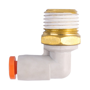 SMC Pneumatic Fitting 1/4 Tube to 7/16-20 UNF Male Thread Straight Through SAE45 - Product Image 2