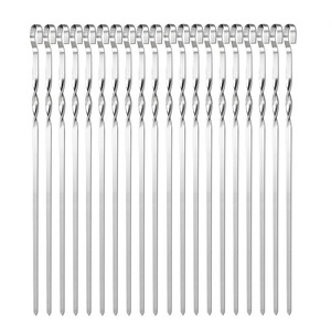 Yongli-Juego de brochetas largas de acero inoxidable para carne, <span class=keywords><strong>camarones</strong></span>, pollo, barbacoa - Product Image 5