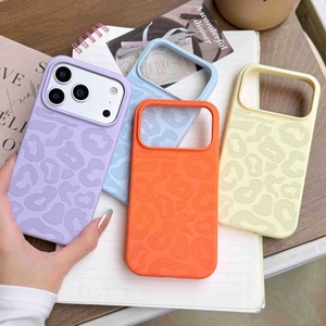 Coque de téléphone en microfibre et silicone à imprimé léopard Senyork pour iPhone 17 Pro Max 16 15 14 13 12 – Vente en gros de coques arrière - Product Image 2