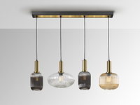 Lámpara Colgante de Cristal LED E12 de Diseño Europeo Moderno para Hotel, Escalera, Proyecto de Iluminación Elegante para el Hogar
