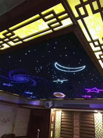 Lumière LED à fibres optiques pour plafond, effet ciel étoilé, fabriquée en PMMA, peut créer toutes les formes