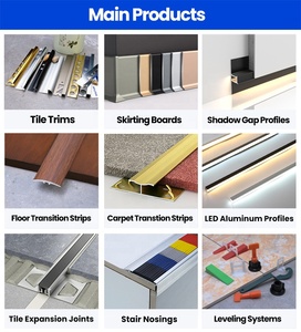 Preço de Fábrica NIUYUAN, Protetor de Degrau de Alumínio com Acabamento em Madeira, Antiderrapante com Inserto de Borracha - Product Image 5