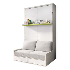 Nuevo diseño moderno plegable <span class=keywords><strong>Vertical</strong></span> Horizontal fácil montaje pared <span class=keywords><strong>cama</strong></span> <span class=keywords><strong>mecanismo</strong></span> Murphy <span class=keywords><strong>cama</strong></span> con sofá <span class=keywords><strong>para</strong></span> muebles de dormitorio - Product Image 1