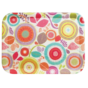 Bandeja de fibra de bambú con estampado de calcomanías, bandeja bonita para restaurante - Product Image 3