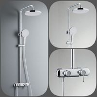 Ensemble de robinetterie de douche tout en cuivre avec poignée diamantée en or rose et or zirconium, nouvelle collection Guangdong Kaiping Shuikou