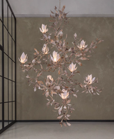 Pendentif personnalisé Villa Innovation Fleur et Arbre, Pendentif Fleur Artistique Suspendu pour Salon et Salle d'Exposition