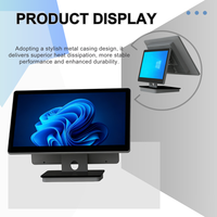 Systèmes de point de vente, terminal de point de vente à double écran de 15,6 pouces, écran tactile en aluminium ultra fin, système de caisse enregistreuse pour supermarché, restaurant