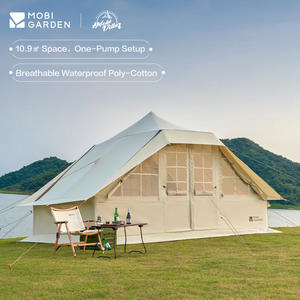 Mobi Garden Grande tente de <span class=keywords><strong>camping</strong></span> gonflable de style maison OREILLE PERCHÉE 260 Abri extérieur spacieux et étanche léger - Product Image 6