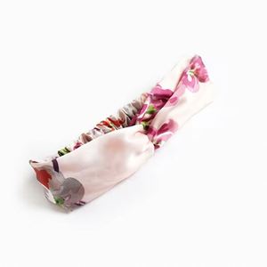 Vente en gros de bandeaux élastiques pour femmes, style bohème vintage, colorés, à nœud torsadé, style parent-enfant - Product Image 4