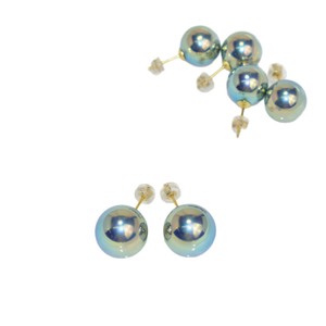 Pendientes de Perlas de Agua Dulce de 6 mm con Baño de Oro Aurora sobre Plata de Ley, Estilo de Lujo Ligero, Certificados para Mujer - Product Image 5