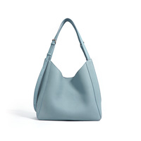 Sac à bandoulière haut de gamme pour femmes en cuir de vachette véritable couche supérieure simple épaule fermeture ouverte Niche Design Polyester