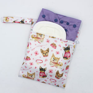 Sac de maillot de bain humide à impression numérique <span class=keywords><strong>pour</strong></span> bébé sac de voyage 20*25cm sac humide étanche à impression personnalisée - Product Image 2