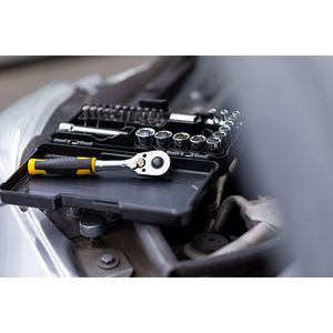 ชุดประแจบล็อกขนาด 1/4 นิ้ว ยี่ห้อ Stanley 37 ชิ้น พร้อมหัวบล็อกหกเหลี่ยม สำหรับซ่อมแซมยานยนต์ - Product Image 6