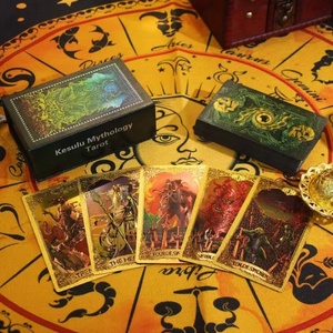 Baraja de <span class=keywords><strong>tarot</strong></span> completa de los mitos de Cthulhu, 78 cartas con guía, juego de adivinación de fantasía oscura - Product Image 1