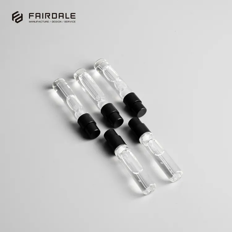 Free Sample Pocket Vial 2ml 3ml 4ml 5ml Mini Bottles Black Perfume Sample Bottle