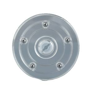 Assiette pivotante moderne transparente en plastique, rotation libre à 360 degrés, durable, pour cuisine, salle à manger, salon, utilisation en extérieur - Product Image 3