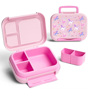 Wholesale Hot Product Food Grade PP 1300ml Triple Tier Square Microwavable Modern Cute Design <b>Lunch</b> <b>Box</b> for Kids Adults - Product Image 5