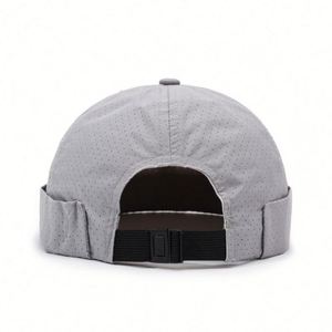 Mens Breathable Mesh No Brim Summer Docker Cap Lightweight Quick Dry Brimless <b>Hat</b> <b>Beanie</b> Promotion Gift - Product Image 3