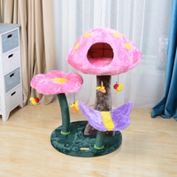 XIANGLONG Arbre à chat interactif en bois, motif animalier moderne, écologique et luxueux, avec poteau d'escalade et lit pour animaux de compagnie, pour la maison