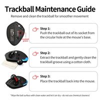 Ratón Ergonómico con Trackball ZELOTES F-33 Pro con Pantalla LCD, Batería de 730 mAh, Inalámbrico Trimodal, 8000 DPI, Programable, para Oficina