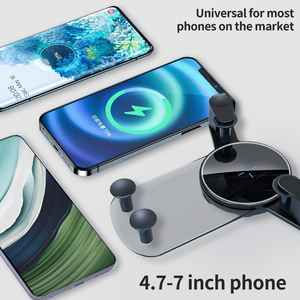 Atacado: Carregador Sem Fio Transparente de 15W para Carro com Suporte de Celular e Fixação Automática – Carregamento Rápido para iPhone 17 e 15 - Product Image 6