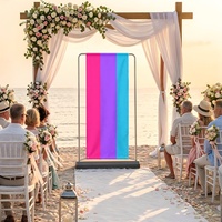 Bannière personnalisée en polyester à motif Androgyne Arc-en-ciel Gay pour photomaton, idéale pour la décoration de studio photo et l'affichage d'événements festifs