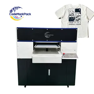 Codemarkpack Mobile App DTG Printer A3 Direct To Garment Inkjet Tee shirt Printing Machine Smart T shirt Printer Free Computer