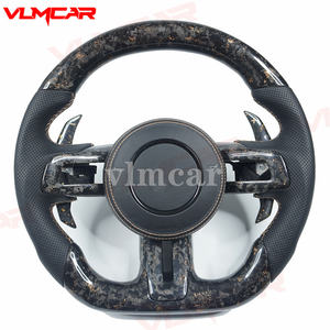 Volant privé en fibre de carbone forgé sur mesure pour <span class=keywords><strong>Ford</strong></span> <span class=keywords><strong>Mustang</strong></span> avec palettes de changement de vitesse/Disponible pour tous les modèles de voiture - Product Image 1